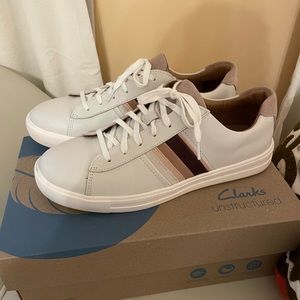 Clark’s Un Maui Band, white sneaker, 9